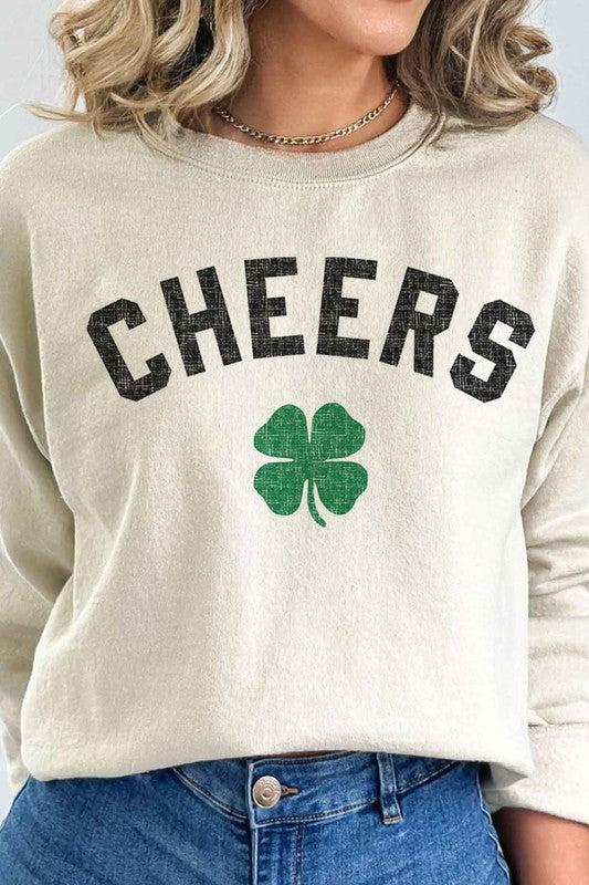 CHEERS ST PATRICKS GRAPHIC SWEATSHIRT